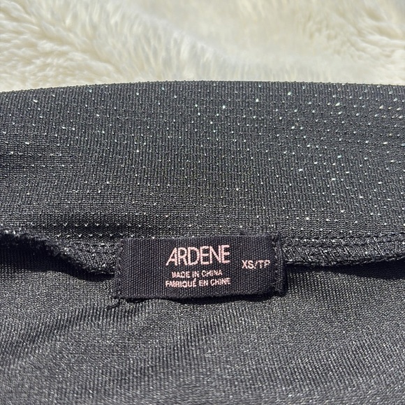 Ardene Black Glitter Off-Shoulder Bodysuit Size XS| Glam Night Out Sparkle Fit - Picture 4 of 7